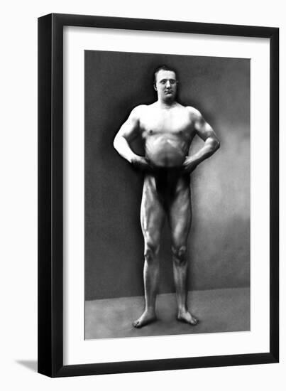 Strongman Pose-null-Framed Art Print