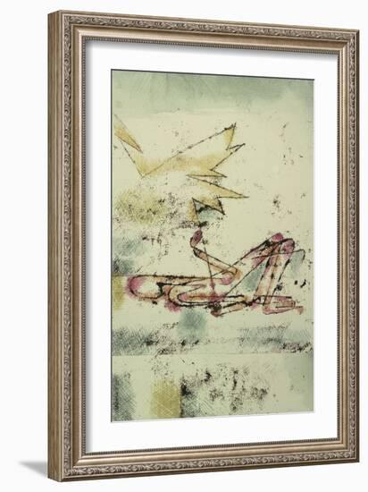 Struck by Lightning; Blitzschlag-Paul Klee-Framed Giclee Print