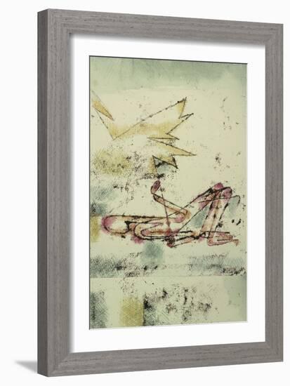 Struck by Lightning; Blitzschlag-Paul Klee-Framed Giclee Print