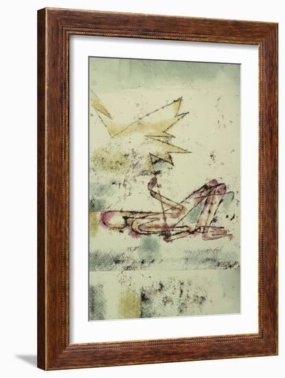 Struck by Lightning; Blitzschlag-Paul Klee-Framed Giclee Print