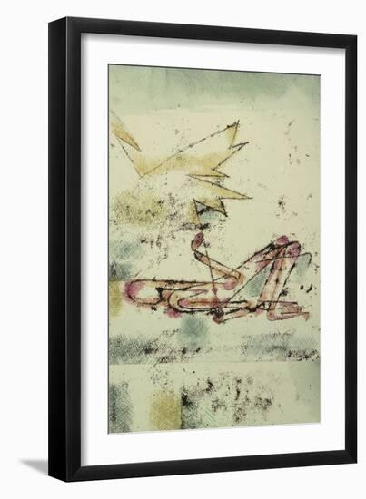 Struck by Lightning; Blitzschlag-Paul Klee-Framed Giclee Print