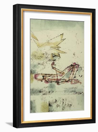 Struck by Lightning; Blitzschlag-Paul Klee-Framed Giclee Print