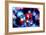 Structure Red-Blue-RUNA-Framed Giclee Print