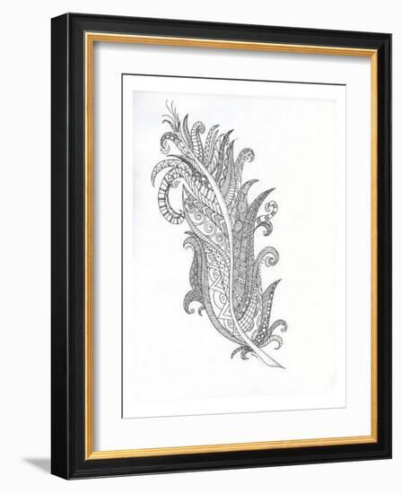 Structured Feather-Pam Varacek-Framed Art Print
