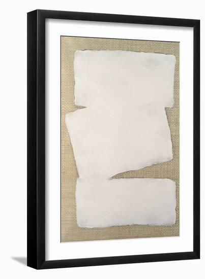 Structured Linen II-Vanna Lam-Framed Art Print