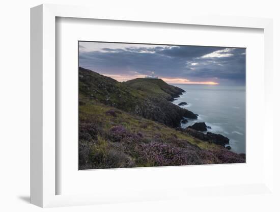 Strumble Head Lighthouse at Dusk, Pembrokeshire Coast National Park, Wales, United Kingdom, Europe-Ben Pipe-Framed Photographic Print