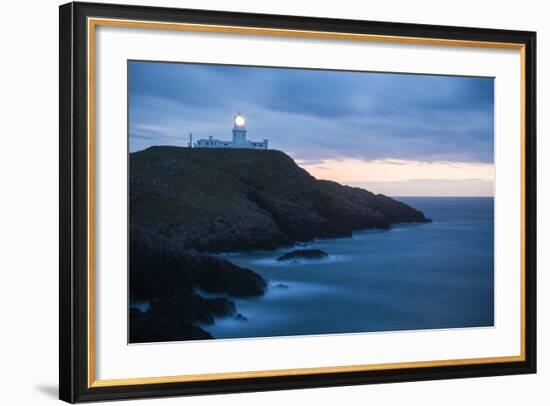 Strumble Head Lighthouse at Dusk, Pembrokeshire Coast National Park, Wales, United Kingdom, Europe-Ben Pipe-Framed Photographic Print