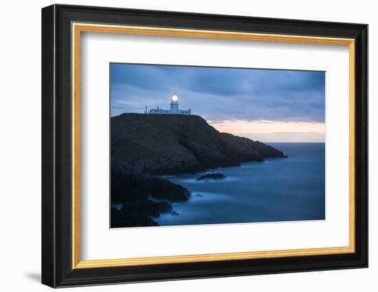 Strumble Head Lighthouse at Dusk, Pembrokeshire Coast National Park, Wales, United Kingdom, Europe-Ben Pipe-Framed Photographic Print