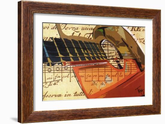 Strummin'-Troy-Framed Art Print