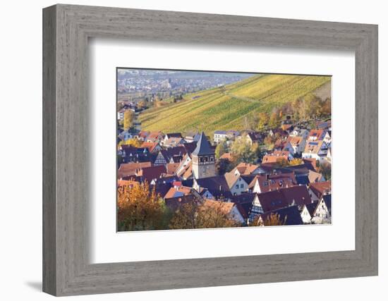 Strumpfelbach with Vineyards in Autumn, Baden Wurttemberg, Germany-Markus Lange-Framed Photographic Print