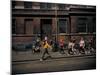Strutting Sidewalk Dance, Scene from West Side Story-Gjon Mili-Mounted Premium Photographic Print