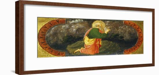 Sts John on Patmos, Detail from Right Side of Quarate Predella-Paolo Uccello-Framed Giclee Print