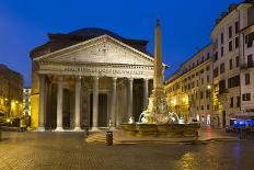 The Pantheon and Piazza Della Rotonda at Night, Rome, Lazio, Italy-Stuart Black-Photographic Print