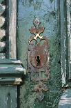 Rusting Lock with Flaking Paint, Building Ion Disrepair, Il De Re, France-Stuart Cox Olwen Croft-Mounted Photographic Print