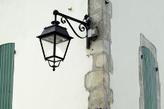 Streetlamp on a Building with Shuttered Windows. Il De Re, France-Stuart Cox Olwen Croft-Framed Premier Image Canvas