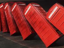 British Red K2 Telephone Boxes, David Mach's Out of Order Sculpture, at Kingston-Upon-Thames, a Sub-Stuart Forster-Photographic Print