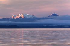Lake Taupo with Mount Ruapehu and Mount Ngauruhoe at Dawn-Stuart-Photographic Print