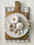 Garlic Bulbs and Cloves on a Plate-Stuart West-Framed Photographic Print