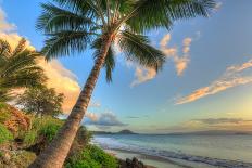 Sunset at beach, Wailea, Maui, Hawaii, USA-Stuart Westmorland-Photographic Print