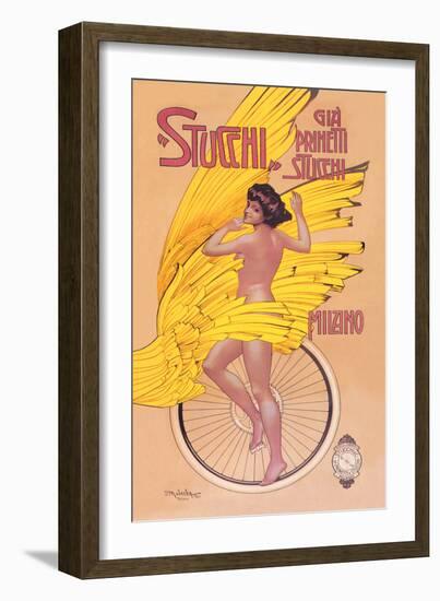 Stucchi Bicycles-Gian Emilio Malerba-Framed Art Print