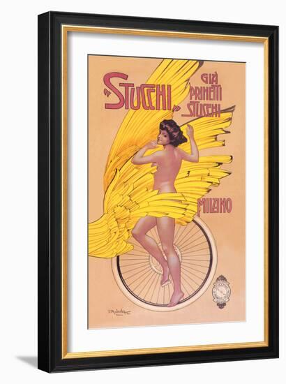 Stucchi Bicycles-Gian Emilio Malerba-Framed Art Print