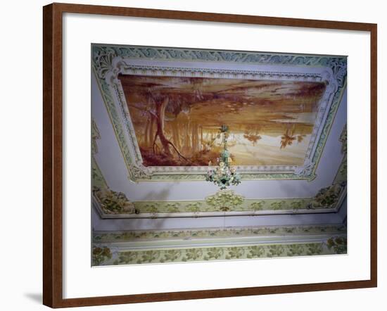 Stucco Decoration and Romagna Landscape-Giuseppe Brega-Framed Giclee Print