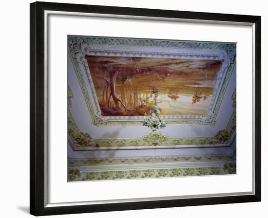 Stucco Decoration and Romagna Landscape-Giuseppe Brega-Framed Giclee Print