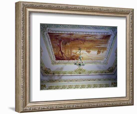 Stucco Decoration and Romagna Landscape-Giuseppe Brega-Framed Giclee Print