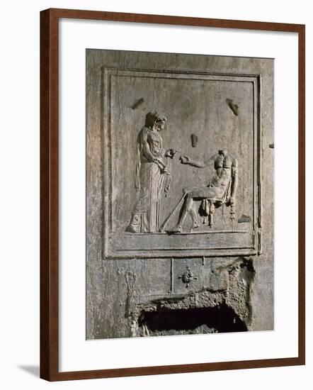 Stucco Relief from Basilica Di Porta Maggiore, Rome, Italy-null-Framed Giclee Print