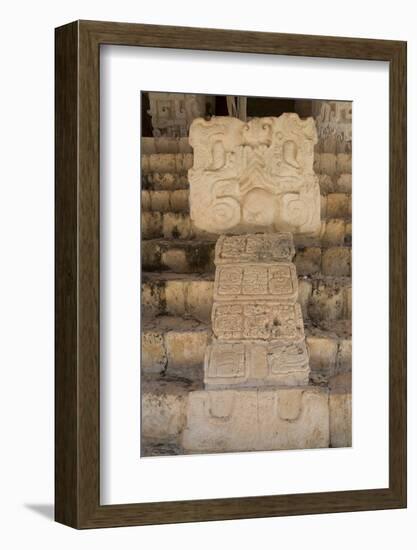 Stucco Sculpture, Tomb of Ukit Kan Lek Tok, Mayan Ruler-Richard Maschmeyer-Framed Photographic Print