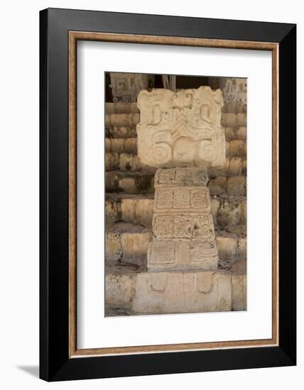 Stucco Sculpture, Tomb of Ukit Kan Lek Tok, Mayan Ruler-Richard Maschmeyer-Framed Photographic Print