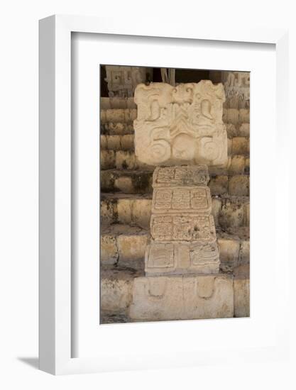 Stucco Sculpture, Tomb of Ukit Kan Lek Tok, Mayan Ruler-Richard Maschmeyer-Framed Photographic Print
