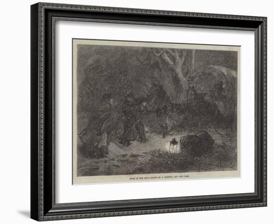 Stuck in the Snow-Charles Robinson-Framed Giclee Print