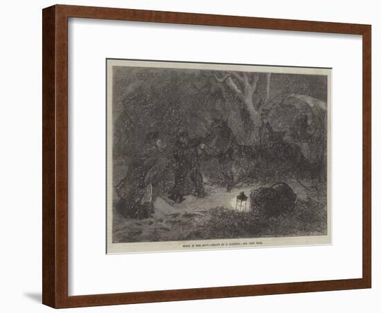 Stuck in the Snow-Charles Robinson-Framed Giclee Print