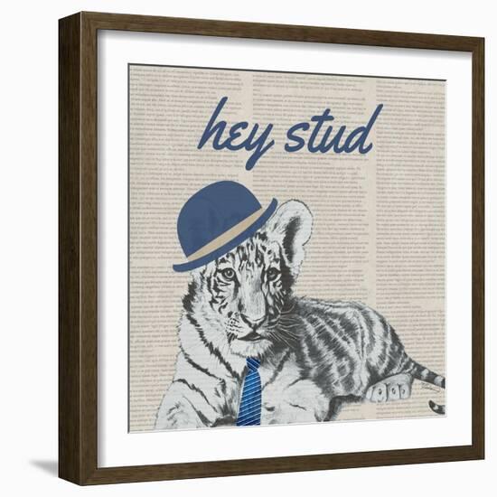 Stud Tiger-Vivien Rhyan-Framed Art Print