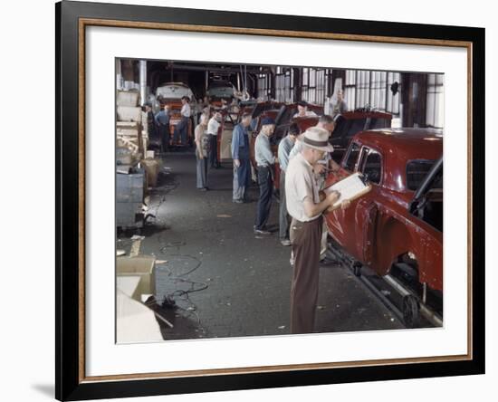 Studebaker Assembly Line in South Bend Indiana-Bernard Hoffman-Framed Photographic Print