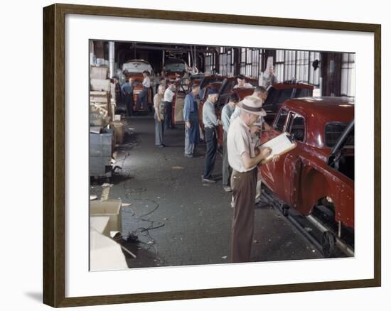 Studebaker Assembly Line in South Bend Indiana-Bernard Hoffman-Framed Photographic Print