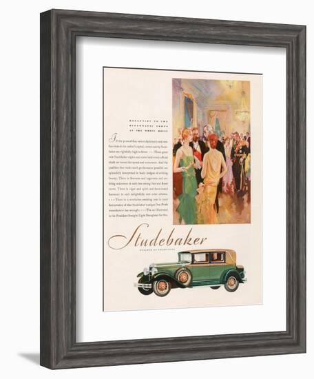 Studebaker, Magazine Advertisement, USA, 1929-null-Framed Giclee Print