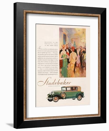 Studebaker, Magazine Advertisement, USA, 1929-null-Framed Giclee Print