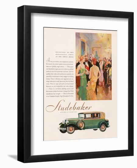 Studebaker, Magazine Advertisement, USA, 1929-null-Framed Giclee Print