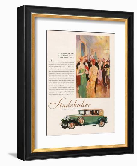 Studebaker, Magazine Advertisement, USA, 1929-null-Framed Giclee Print