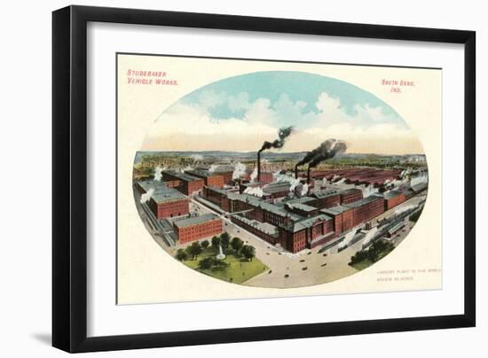 Studebaker Works, South Bend-null-Framed Art Print
