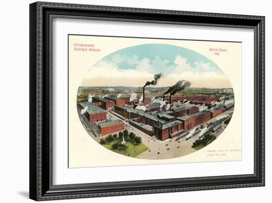 Studebaker Works, South Bend-null-Framed Art Print