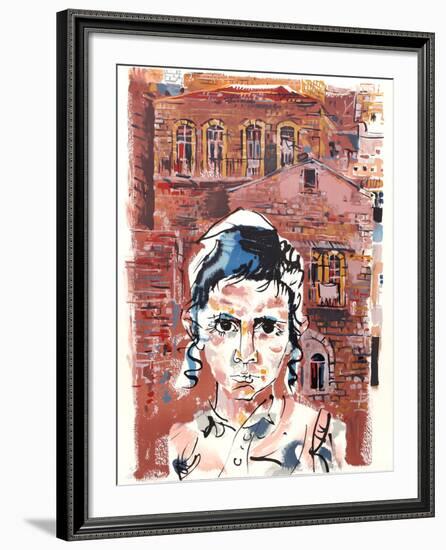 Student at Yeshiva from People in Israel-Moshe Gat-Framed Limited Edition