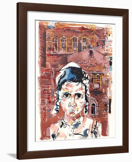 Student at Yeshiva from People in Israel-Moshe Gat-Framed Limited Edition