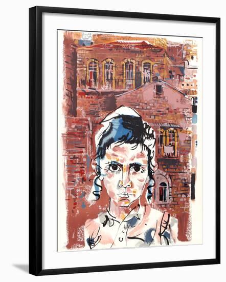 Student at Yeshiva from People in Israel-Moshe Gat-Framed Limited Edition