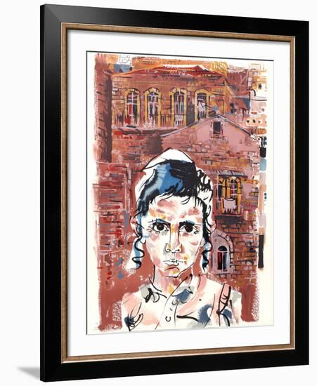 Student at Yeshiva from People in Israel-Moshe Gat-Framed Limited Edition