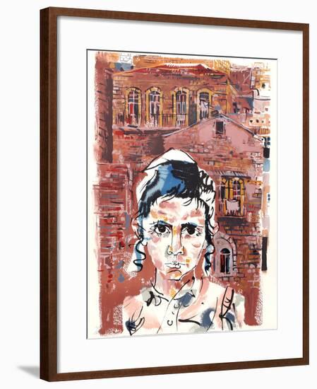 Student at Yeshiva from People in Israel-Moshe Gat-Framed Limited Edition