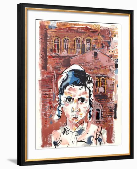 Student at Yeshiva from People in Israel-Moshe Gat-Framed Limited Edition