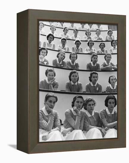 Student Nurses at Roosevelt Hospital-Alfred Eisenstaedt-Framed Premier Image Canvas